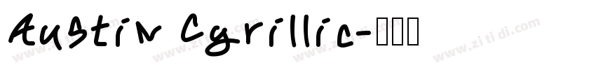 Austin Cyrillic字体转换